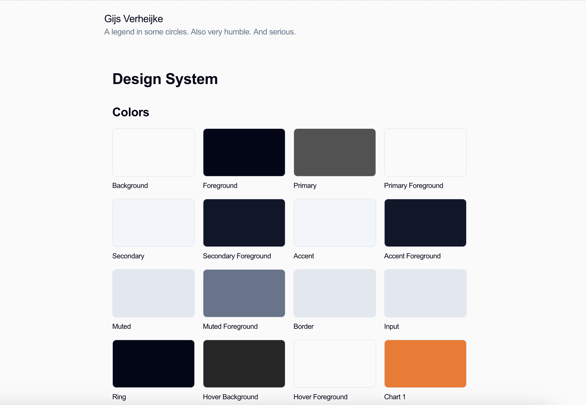Personal Website Homepage
